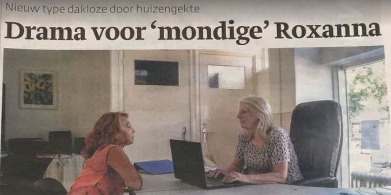 Huizengekte dreigt Roxanna dakloos te maken