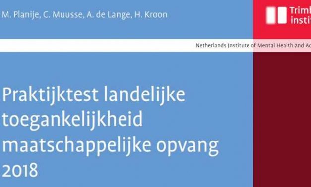 Trimbos landelijke toegankelijkheid maatschappelijke opvang 2018