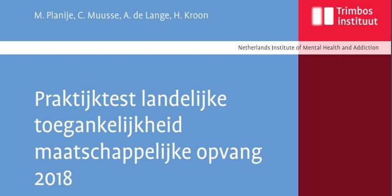 Trimbos landelijke toegankelijkheid maatschappelijke opvang 2018