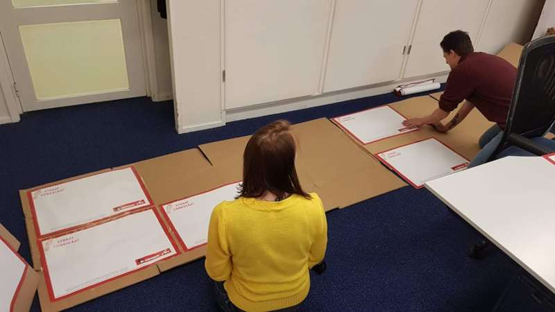 Voorbereidingen van de komende actie!