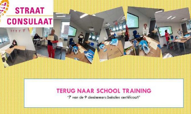 Terug naar school training: 7 van de 9 deelnemers behalen certificaat