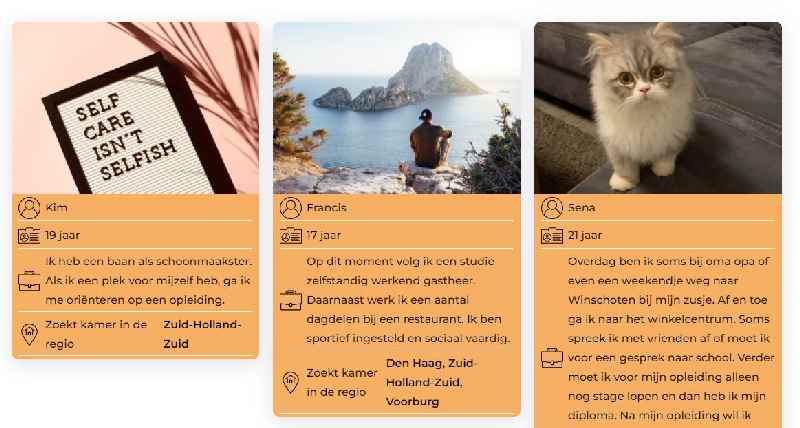 Nieuw op Kamers met Aandacht:  jongeren zoeken met spoed een kamer met aandacht