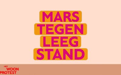 Straat Consulaat neemt deel aan het Woonprotest in Amsterdam