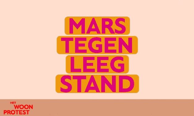 Straat Consulaat neemt deel aan het Woonprotest in Amsterdam