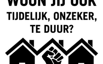 BPW Den Haag – flyer actie tegen woononzekerheid, leegstand & anti-kraak
